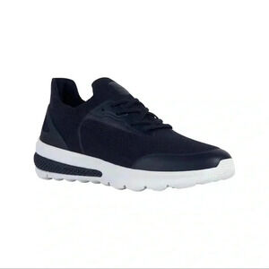 Geox Spherica Actif Men's Shoes Sneakers Sports Comfort Navy Blue Canvas Size 10